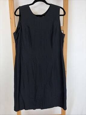 Vintage Petite Perceptions Black Sleeveless Dress Little Black Dress Womens 16P
